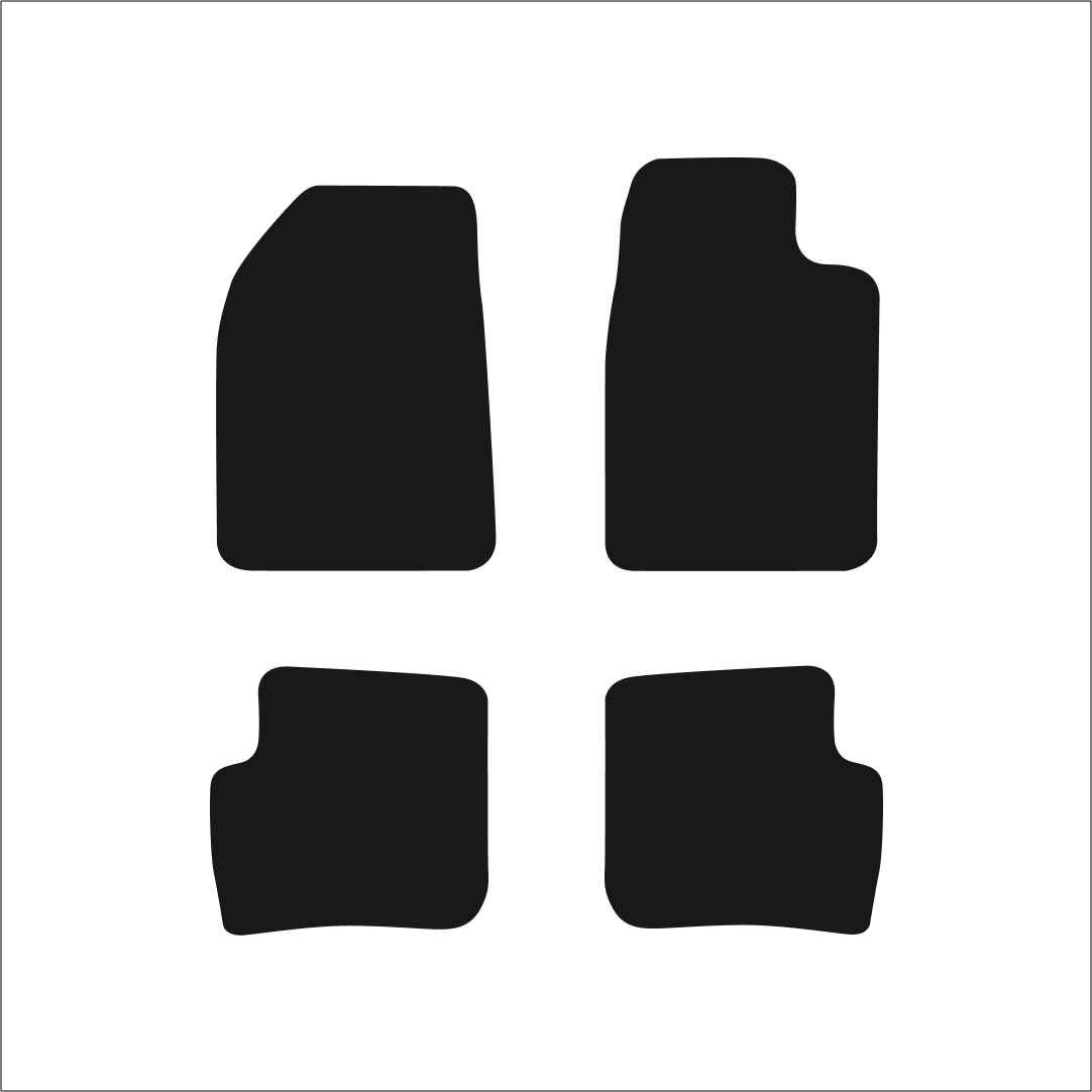 Toyota Yaris 5d (1999-2006) Car Mats Mat Shape