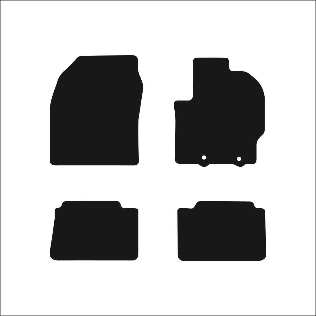 Toyota Yaris Cross Hybrid (2021-2024) Car Mats Mat Shape