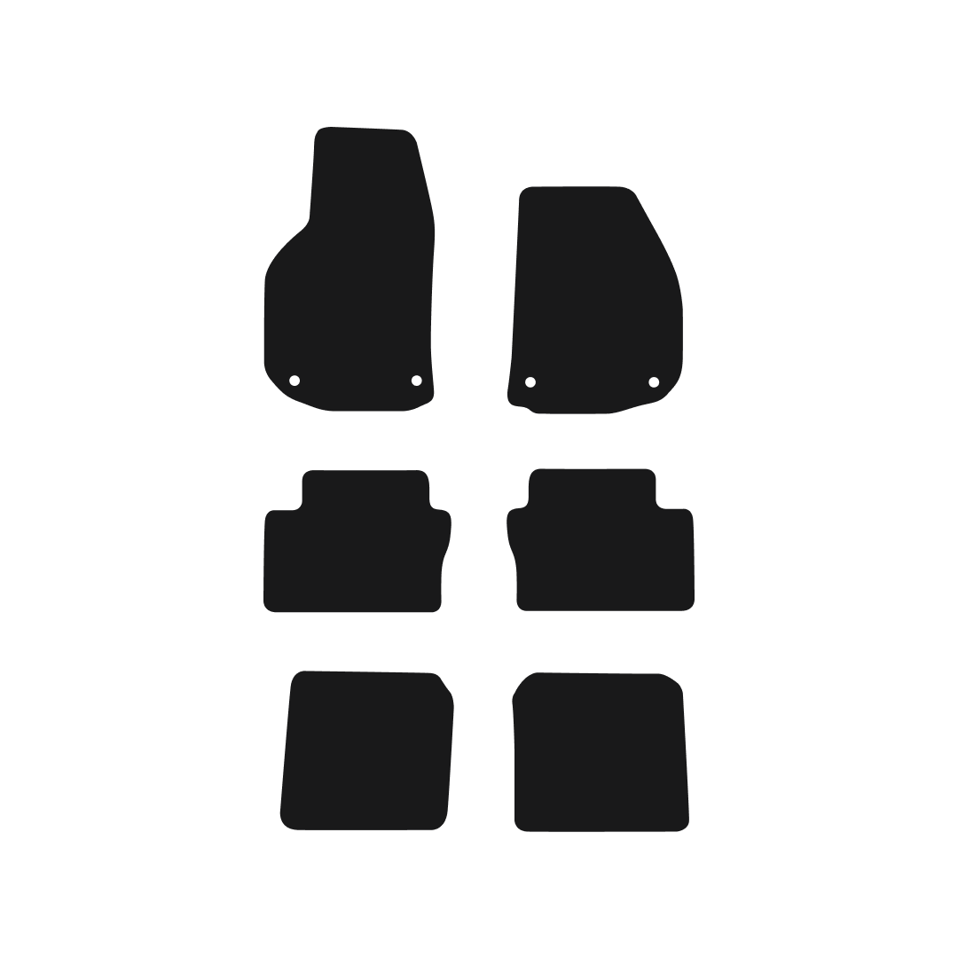 Vauxhall Zafira B 7 Seat (2006-2014) Car Mats (6 Piece) Mat Shape