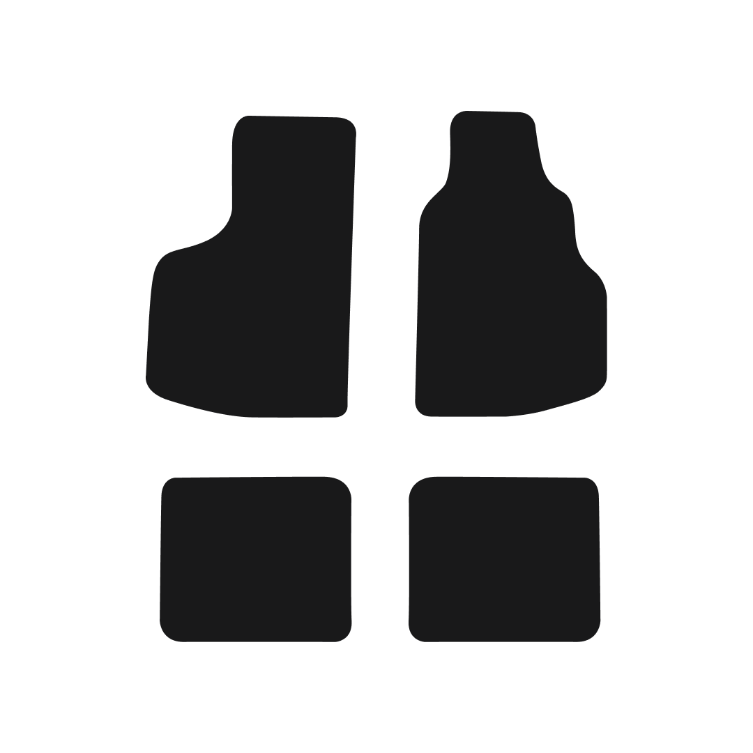 Volkswagen Golf MK1 Convertible (1974-1983) Car Mats Mat Shape