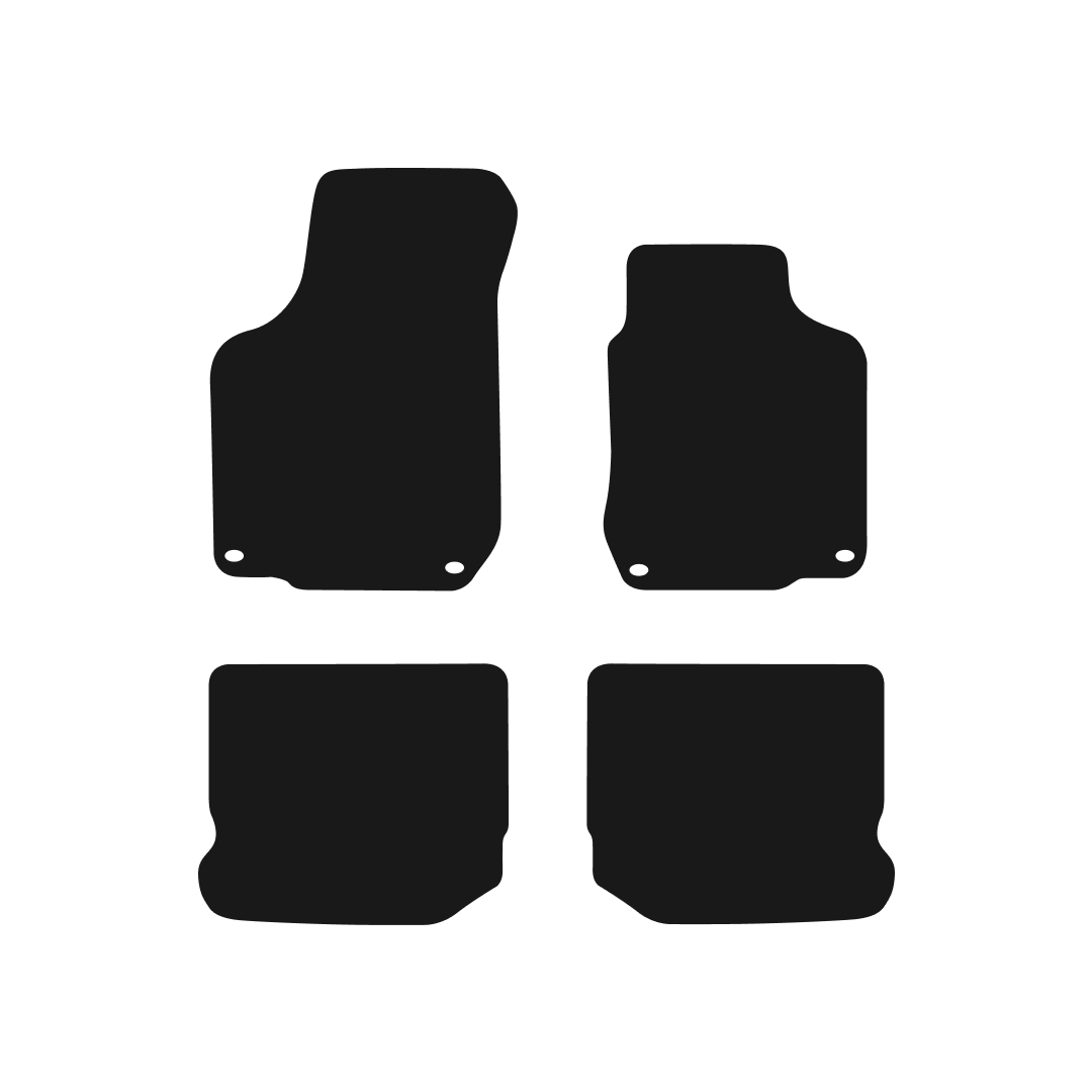 Volkswagen Golf 4 (1997-2004) Car Mats (4 Oval Clips) Mat Shape