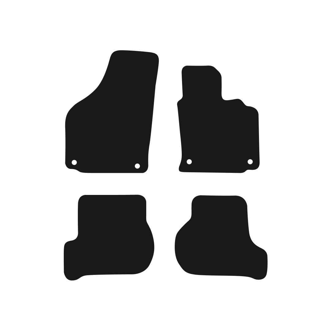 Volkswagen Golf MK5 (2007-2008) Car Mats (Round Clips) Mat Shape