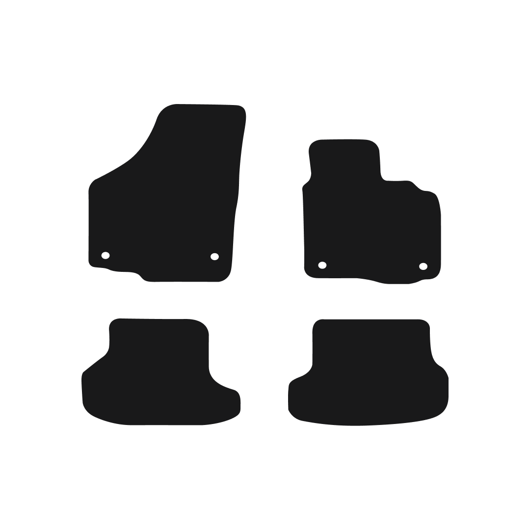 Volkswagen Golf MK6 (2008-2013) Car Mats (Convertible) Mat Shape