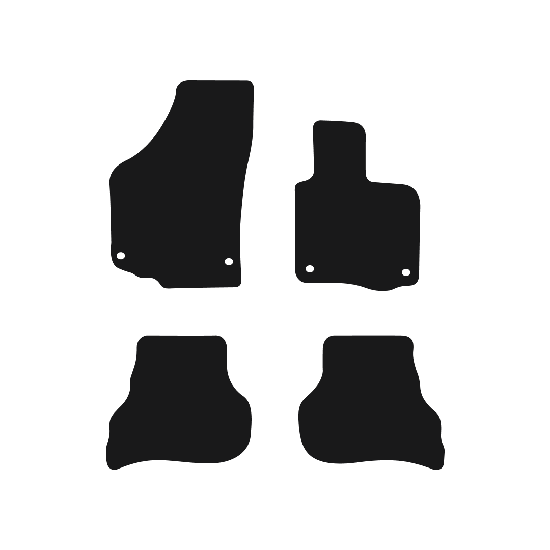 Volkswagen Golf Plus (2004-2007) Car Mats (Oval Clips) Mat Shape