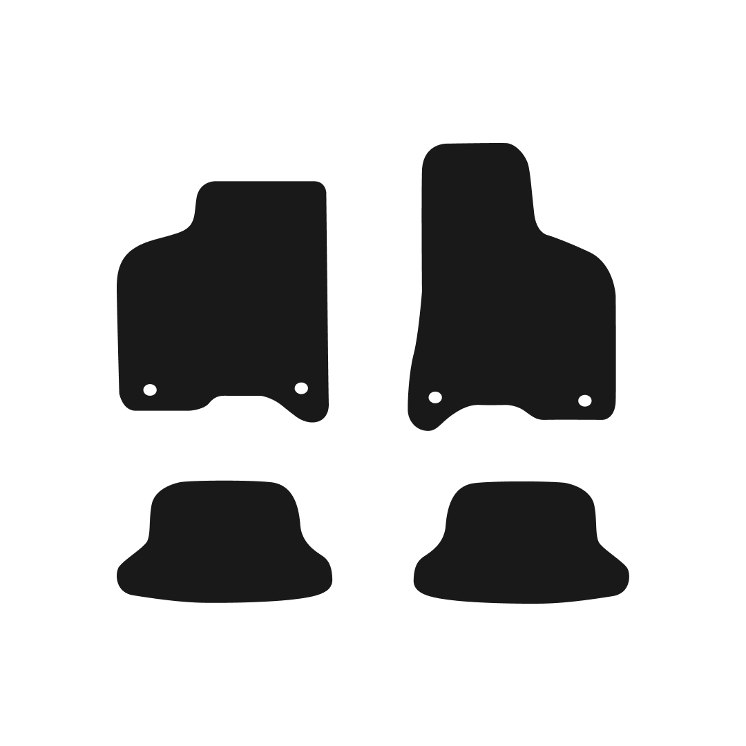 Volkswagen Lupo (1999-2005) Car Mats (4 Clips With 36cm Spacing) Mat Shape