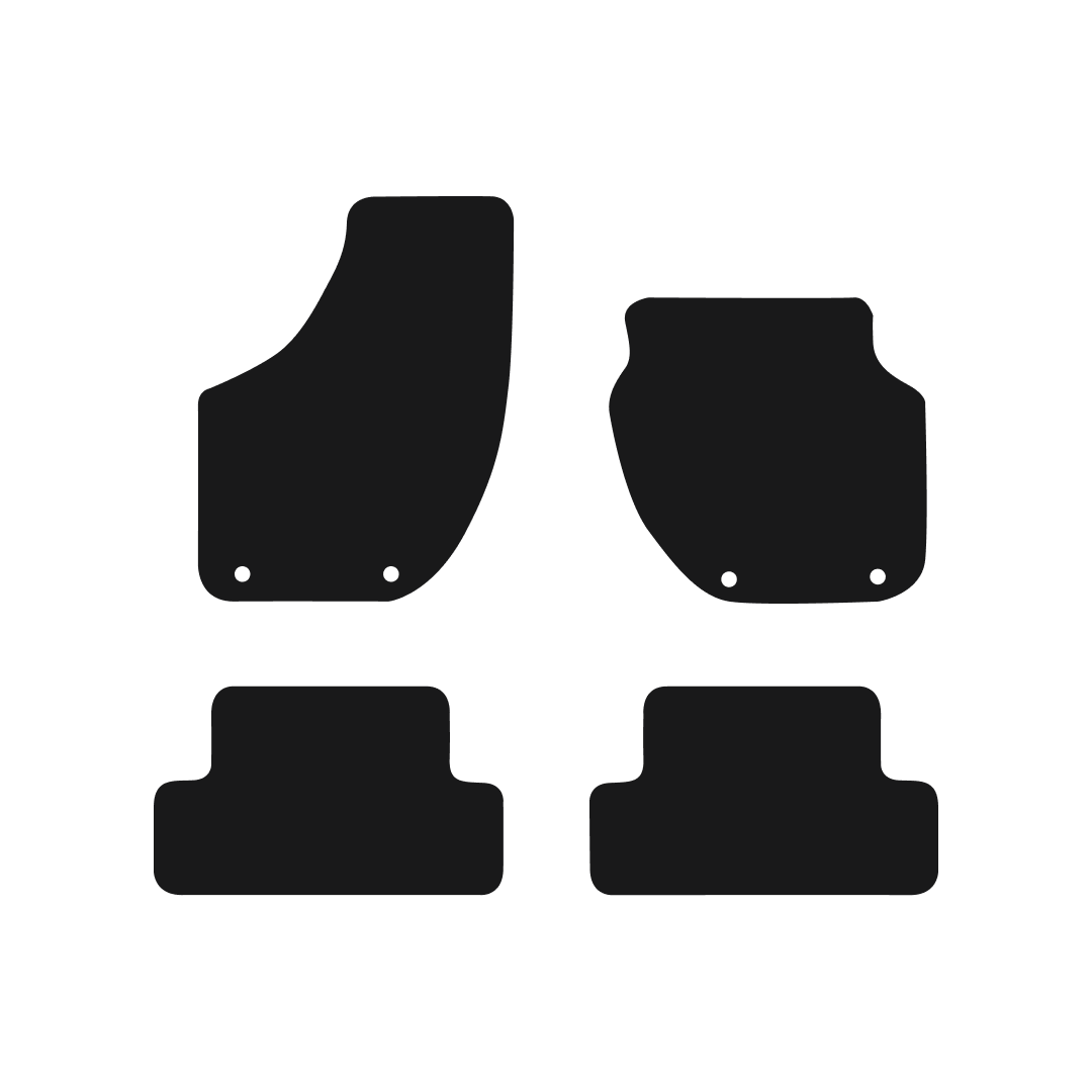 Volvo V40 (2012-2024) Car Mats (4 Clips) Mat Shape
