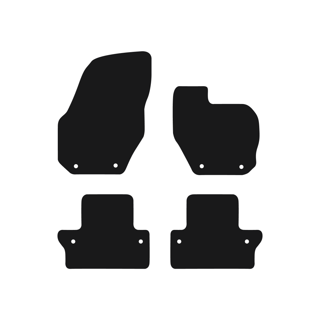 Volvo V60 Manual (2010-2018) Car Mats (With Clips) Mat Shape