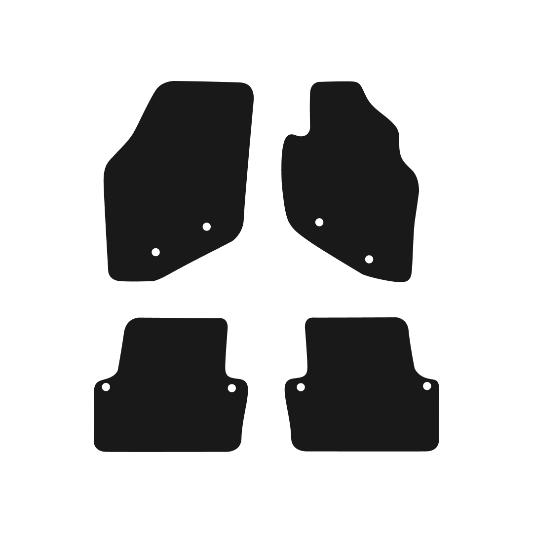 Volvo V70 Estate (2000-2007) Car Mats (With Clips) Mat Shape