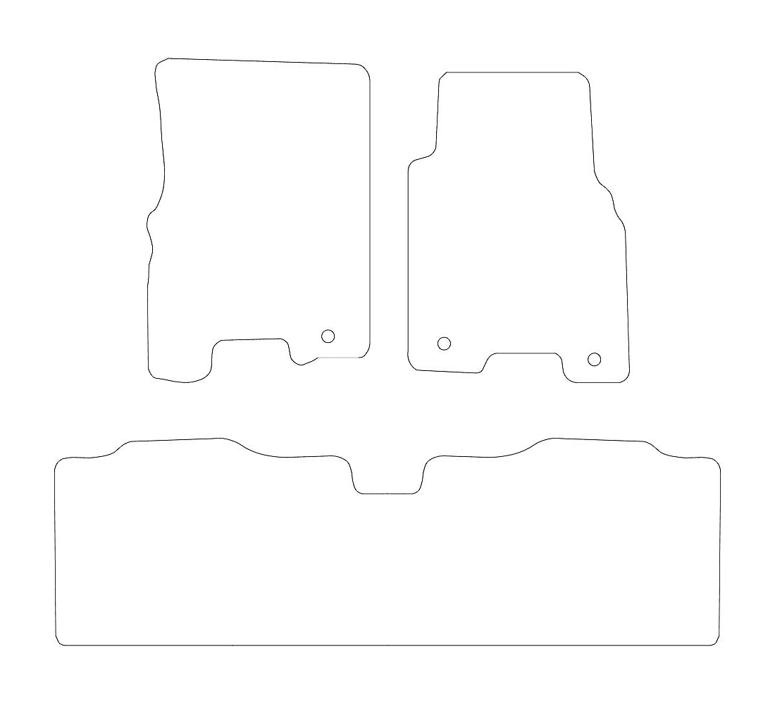 Ssangyong Karando (1996-2003) Car Mats Mat Shape